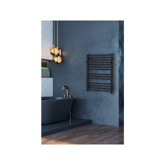 CERANO - Koupelnový radiátor Antonio - boční připojení - 351W - černá matná - 660x550mm