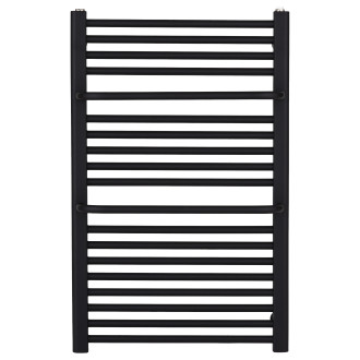 CERANO - Koupelnový radiátor Antonio - boční připojení - 484W - černá matná - 860x550 mm