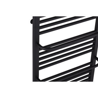 CERANO - Koupelnový radiátor Antonio - boční připojení - 484W - černá matná - 860x550 mm