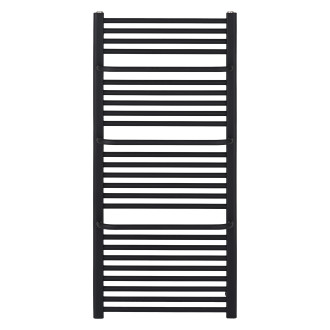 CERANO - Koupelnový radiátor Antonio - boční připojení - 655W - černá matná - 1180x550 mm