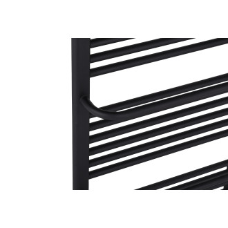 CERANO - Koupelnový radiátor Antonio - boční připojení - 655W - černá matná - 1180x550 mm