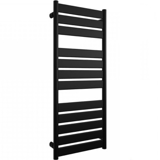 CERANO - Koupelnový radiátor Arturo - boční připojení - 644W - černá matná - 1200x500 mm