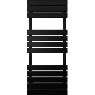 CERANO - Koupelnový radiátor Claude - boční připojení  - 650W - černá matná - 1200x500 mm