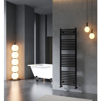 CERANO - Koupelnový radiátor Donovan - boční připojení - 477W - černá matná - 1600x500 mm