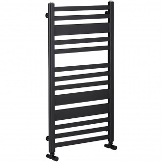 CERANO - Koupelnový radiátor Enrico - boční připojení - 272W - černá matná - 660x550 mm
