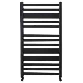 CERANO - Koupelnový radiátor Enrico - boční připojení - 272W - černá matná - 660x550 mm