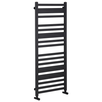CERANO - Koupelnový radiátor Enrico - boční připojení - 559W - černá matná - 1210x550 mm