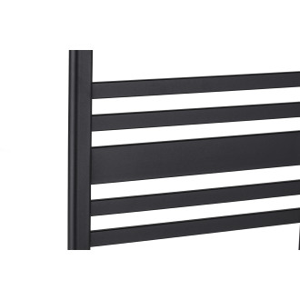 CERANO - Koupelnový radiátor Enrico - boční připojení - 559W - černá matná - 1210x550 mm