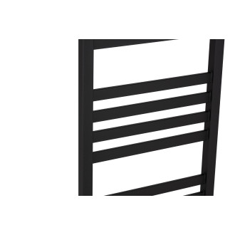 CERANO - Koupelnový radiátor Fulgidus - boční připojení - 616W - černá matná - 1190x430 mm