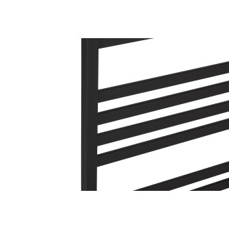 CERANO - Koupelnový radiátor Fulgiduson - boční připojení - 765W - černá matná - 1800x530 mm