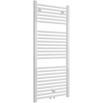 CERANO - Koupelnový radiátor Lincoln - středové připojení 50mm - 366W - bílá lesklá - 1200x500 mm