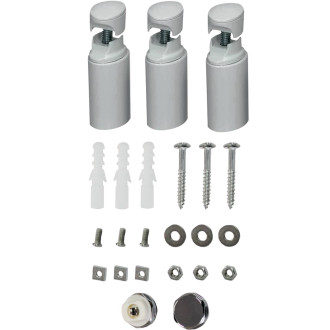 CERANO - Koupelnový radiátor Lincoln - středové připojení 50mm - 366W - bílá lesklá - 1200x500 mm