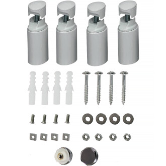 CERANO - Koupelnový radiátor Lincoln - středové připojení 50mm - 559W - bílá lesklá - 1800x500 mm