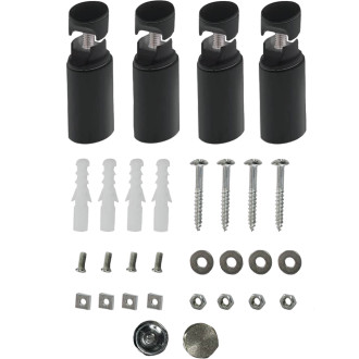 CERANO - Koupelnový radiátor Lincoln - středové připojení 50mm - 559W - černá matná - 1800x500 mm