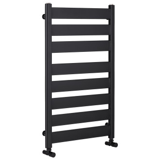 CERANO - Koupelnový radiátor Marco - boční připojení - 698W - černá matná - 920x550 mm