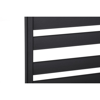 CERANO - Koupelnový radiátor Marco - boční připojení - 698W - černá matná - 920x550 mm