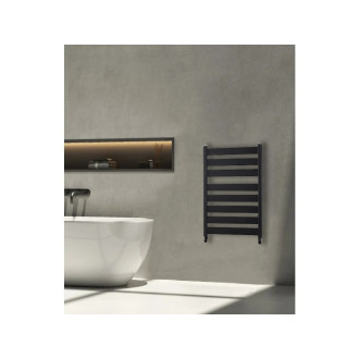 CERANO - Koupelnový radiátor Marco - boční připojení - 698W - černá matná - 920x550 mm