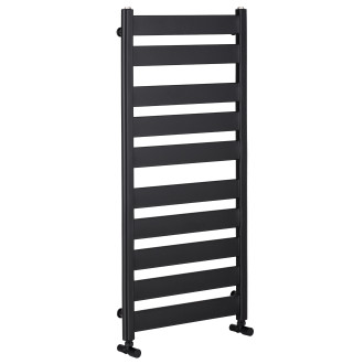 CERANO - Koupelnový radiátor Marco - boční připojení - 816W - černá matná - 1125x550 mm