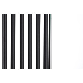 CERANO - Koupelnový radiátor Maximus - boční připojení - 735W - černá matná - 1510x740 mm