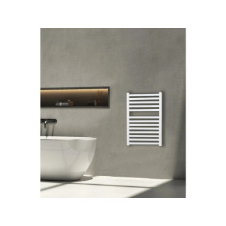 CERANO - Koupelnový radiátor Paolo - boční připojení - 568W - bílá lesklá - 850x550 mm