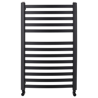 CERANO - Koupelnový radiátor Paolo - boční připojení - 568W - černá matná - 850x550 mm