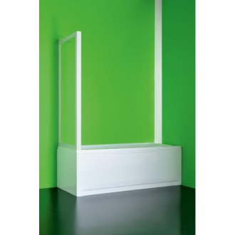 Vanová zástěna SOPRAVASCA FISSO CC - 90 - 87 cm × 150 cm, Nelze otevírat, Plast bílý, Polystyrol, Univerzální