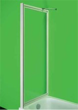 Vanová zástěna SOPRAVASCA FISSO CC - 90 - 87 cm × 150 cm, Nelze otevírat, Plast bílý, Polystyrol, Univerzální