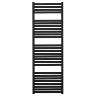 CERANO - Koupelnový radiátor Vincenzo - boční připojení - 500W - černá matná - 1330x450 mm