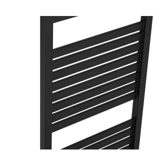 CERANO - Koupelnový radiátor Vincenzo - boční připojení - 500W - černá matná - 1330x450 mm