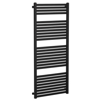 CERANO - Koupelnový radiátor Vincenzo - boční připojení - 600W - černá matná - 1330x600 mm