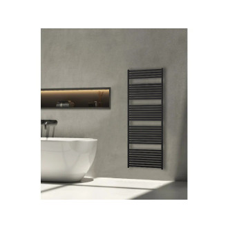 CERANO - Koupelnový radiátor Vincenzo - boční připojení - 800W - černá matná - 1690x600 mm