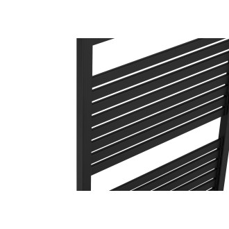 CERANO - Koupelnový radiátor Vincenzo - středové připojení 50mm - 600W - černá matná - 1340x600 mm