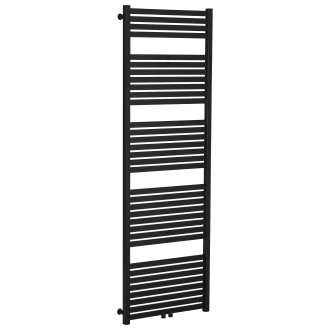CERANO - Koupelnový radiátor Vincenzo - středové připojení 50mm/boční - 800W - černá matná - 1700x600 mm
