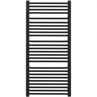 CERANO - Koupelnový radiátorový set Antonio - kombinované vytápění, wifi tyč - boční jednobodové připojení - 857W - černá matná - 1460x550 mm