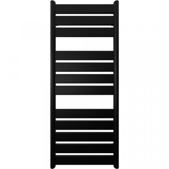 CERANO - Koupelnový radiátorový set Arturo - kombinované vytápění, termo tyč - boční jednobodové připojení - 644W - černá matná - 1200x500 mm