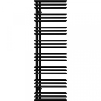 CERANO - Koupelnový radiátorový set Burke - ústřední vytápění - asymetrické připojení 50 mm - 750W - černá matná - 1600x500 mm