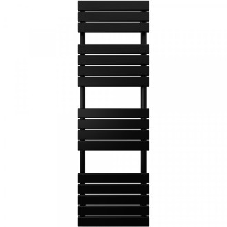 CERANO - Koupelnový radiátorový set Claude - kombinované vytápění, termo tyč - boční jednobodové připojení - 866W - černá matná - 1600x500 mm