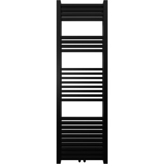 CERANO - Koupelnový radiátorový set Franko - ústřední vytápění - středové připojení 50 mm - 514W - černá matná - 1600x500 mm