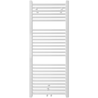 CERANO - Koupelnový radiátorový set Lincoln - kombinované výtápění, wifi tyč - středové připojení 50 mm - 366W - bílá lesklá - 1200x500 mm