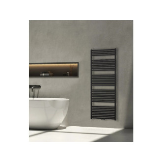 CERANO - Koupelnový radiátorový set Vincenzo - kombinované vytápění, wifi tyč - boční jednobodové připojení - 800W - černá matná - 1690x600 mm