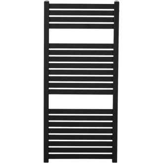 CERANO - Koupelnový radiátorový set Vincenzo - ústřední výtápění - boční jednobodové připojení - 300W - černá matná - 970x450 mm