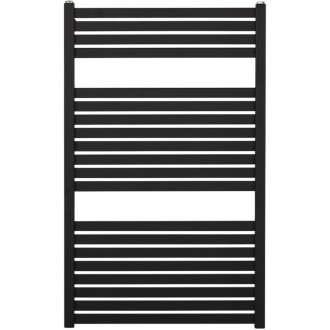 CERANO - Koupelnový radiátorový set Vincenzo - ústřední vytápění - boční připojení - 400W - černá matná - 970x600 mm