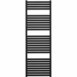 CERANO - Koupelnový radiátorový set Vincenzo - ústřední vytápění - boční připojení - 500W - černá matná - 1330x450 mm