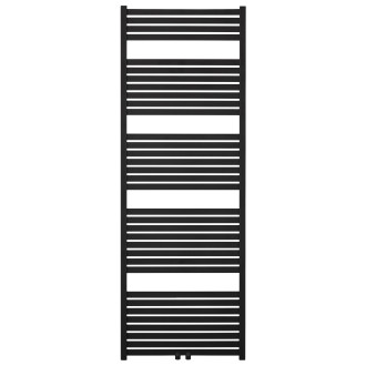 CERANO - Koupelnový radiátorový set Vincenzo - ústřední vytápění - středové připojení 50 mm - 800W - černá matná - 1690x600 mm