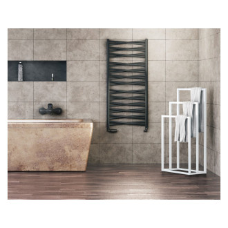 CERANO - Kovový stojan Trionfo - bílá matná - 45x90x25 cm