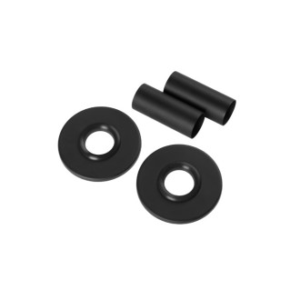 CERANO - Krycí rozeta pro připojení radiátoru - černá matná