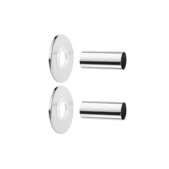 CERANO - Krycí rozeta pro připojení radiátoru - chrom