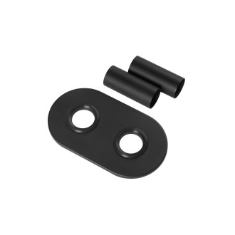 CERANO - Krycí rozeta pro středové připojení radiátoru 50mm - černá matná