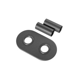 CERANO - Krycí rozeta pro středové připojení radiátoru 50mm - grafitově šedá