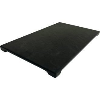 CERANO - Kryt odtoku pro vaničky Gusto - černá matná - 19,5x11,8 cm